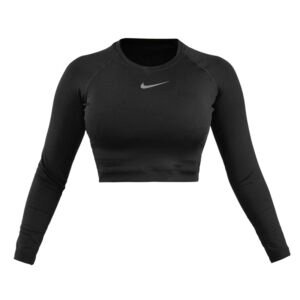 نیم تنه آستین بلند ورزشی زنانه نایک مدل SRN-31331 مشکی