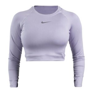 نیم تنه آستین بلند ورزشی زنانه نایک مدل SRN-31331 یاسی